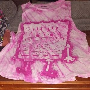 Nickelodeon SpongeBob Tie-Dye Pink Tank Top